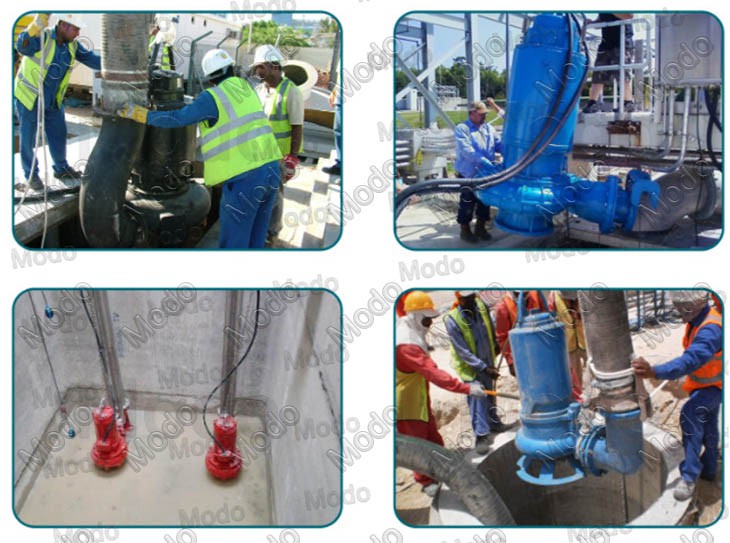vertical sewage pump